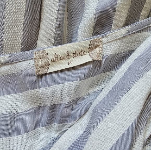 NWT alterd state striped deep V neck maxi dress M - Picture 7 of 8